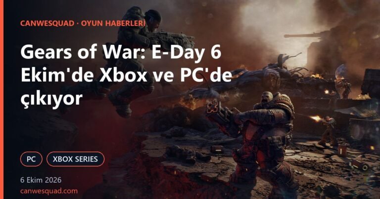 Gears of War: E-Day savaş sahnesi ve PC, Xbox Series rozetleri
