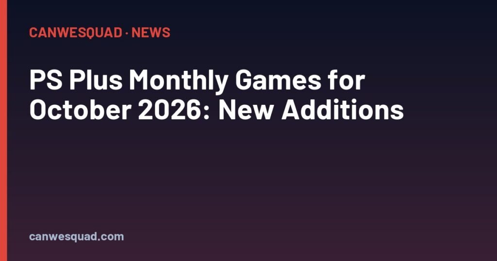 PS Plus Monthly Games